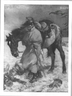 Soldier with horse, called "1812" by Wilhelm von Diez