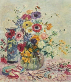 Spring Flowers in a Glass Bowl by Nora Heysen