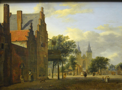 Square in Xanten, with the Church of St. Victor beyond by Jan van der Heyden