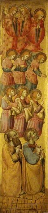 St Peter and St Paul with angels