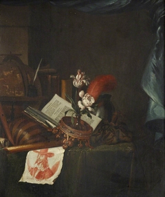 Still Life with a Print of King Charles I and an Upturned Crown