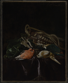 Still Life with Dead Birds and Game Bag by Willem van Aelst