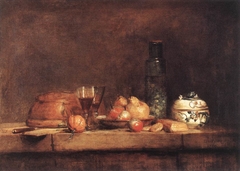 Still-Life with Jar of Olives by Jean-Baptiste-Siméon Chardin