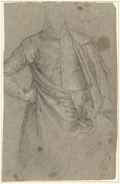 Studie voor het portret van een man met een mantel by Unknown Artist