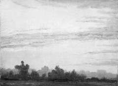 Study of Evening Sky and Trees by Vilhelm Kyhn