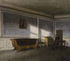 Sunshine in the Drawing Room by Vilhelm Hammershøi