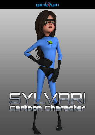 Sylvari cartoon character modeling