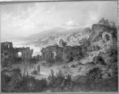 Taormina mit Blick auf den Ätna by Georg Petzolt