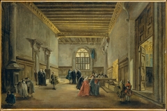 The Antechamber of the Sala del Maggior Consiglio by Francesco Guardi
