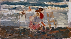 The Beach, Valencia (Children) by Joaquín Sorolla