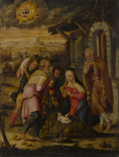 The birth of Christ by Joos van Cleve
