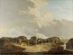 The Casemates outside of Naarden during the Siege, April 1814 by Pieter Gerardus van Os