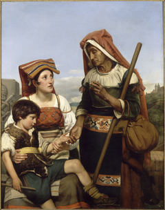 The Childhood of Sixtus V by Jean-Victor Schnetz