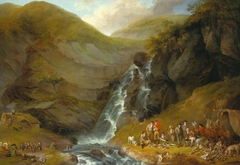 The Display on the Return to Dulnon Camp, August 1786 by Sawrey Gilpin