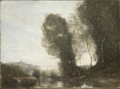 The Ferry by Jean-Baptiste-Camille Corot