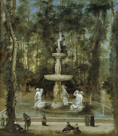 The Fountain of the Tritons in the Island Garden, Aranjuez by Diego Velázquez