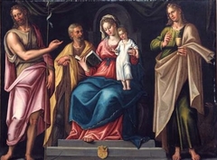 The Holy Family with John the Baptist and John the Evangelist by Octaviaen del Ponte