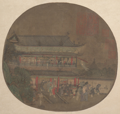 The Immortal Lü Dongbin Appearing over the Yueyang Pavilion by Anonymous