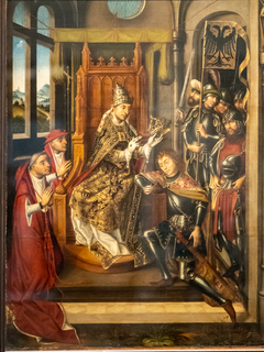 The imperial coronation of St. Henry II and the handover of the realm sword