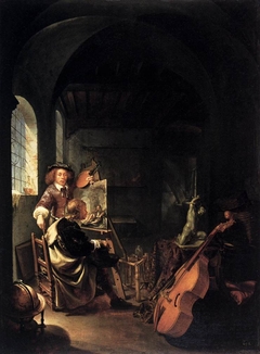 The Painter in his Studio by Frans van Mieris the Elder