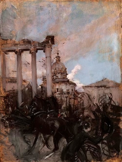 The Roman forum in Rome by Giovanni Boldini