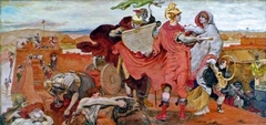 The Romans building a Fort at Mancenion, A.D. 80 by Ford Madox Brown