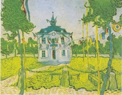 The Town Hall at Auvers by Vincent van Gogh