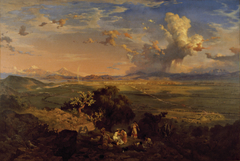 The Valley of Mexico Seen from the Tenayo Hill by Eugenio Landesio