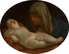 The Virgin adoring the Sleeping Infant Christ by Anonymous