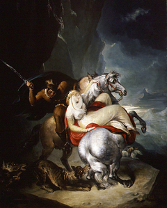 The Wolves Descending from the Alps by William Hamilton