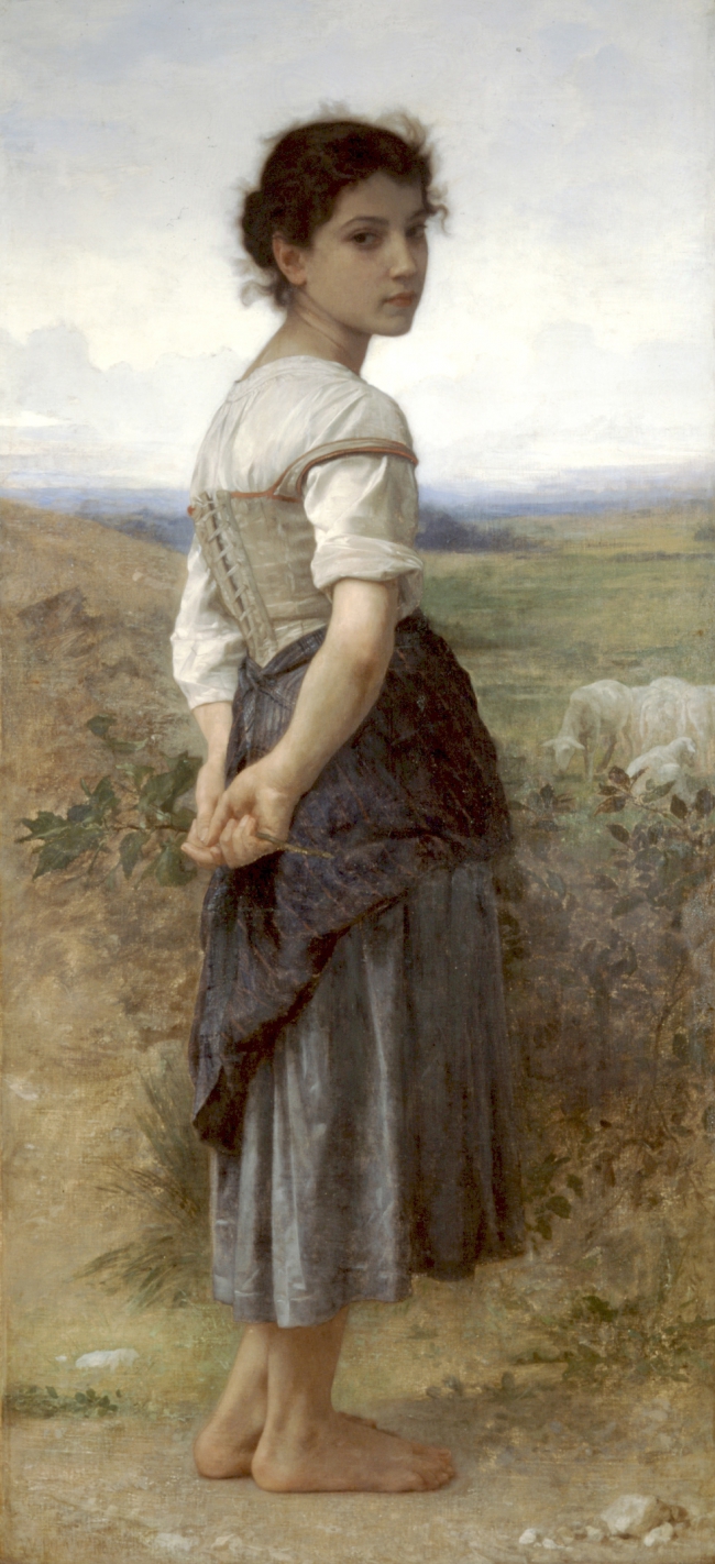 The Young Shepherdess William Adolphe Bouguereau Artwork On Useum