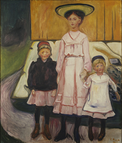 Three Girls in Åsgårdstrand by Edvard Munch