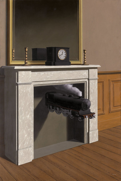 Time Transfixed by René Magritte