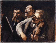 Trio d'amateurs by Honoré Daumier