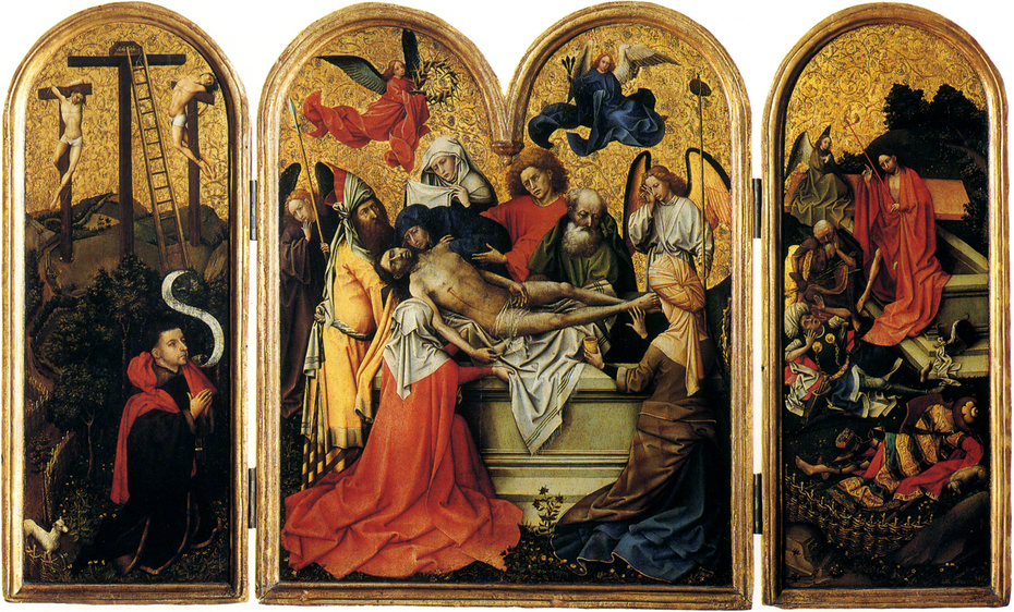 Triptych with the Entombment of Christ