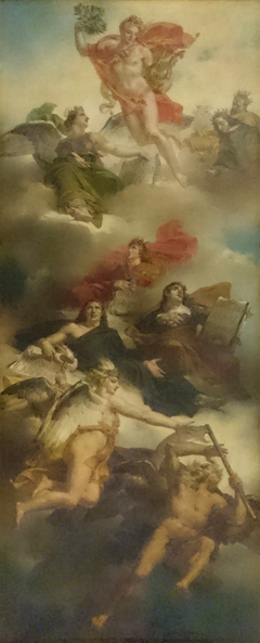 Triumph of French Painting: Apotheosis of Poussin, Le Sueur and Le Brun by Charles Meynier