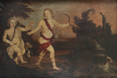 Two Boys as Naked Putti Hunting