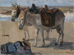 Two Donkeys by Isaac Israels