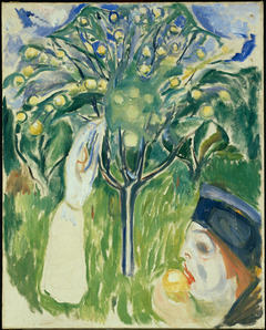 Two Women in the Garden by Edvard Munch