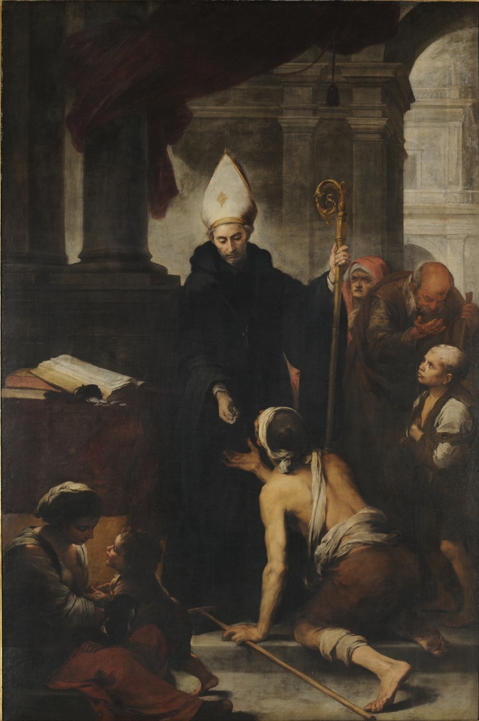 Thomas of Villanova giving alms to the poors