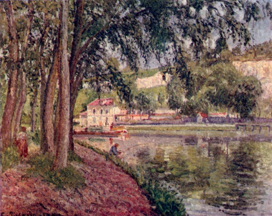 Moret, le canal du Loing, Chemin de halage à Saint-Mammès