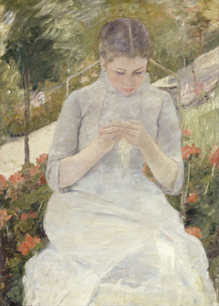 Girl in the Garden by Mary Cassatt