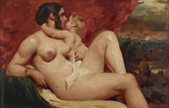 'Venus and Cupid' (A Female Nude embraced by a Small Child) by William Etty