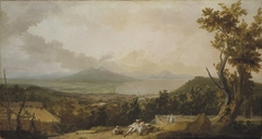 View of the Gulf of Naples with Mount Vesuvius by Jacques Beys