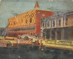 View of the Molo, the Doge's Palace and the Prigioni, Venice by Philip Yorke II