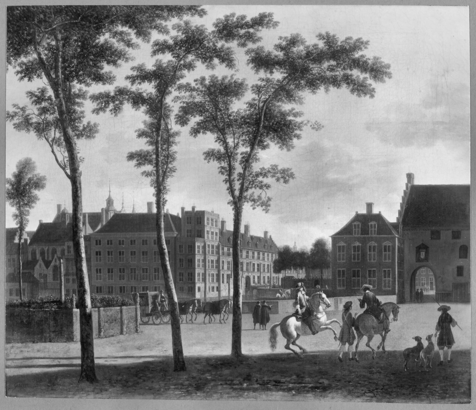 View of the Plaats with the Buitenhof and the Gevangenpoort, The Hague