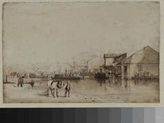 View On The Canal, The Crescent , Birmingham by David Cox Jr