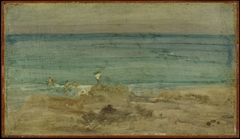 Violet and Blue:  The Little Bathers, Pérosquérie by James McNeill Whistler