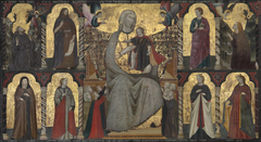Virgin and Child Enthroned with Saints by Giuliano da Rimini