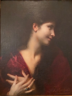 Woman Looking to Right by Jules Louis Machard